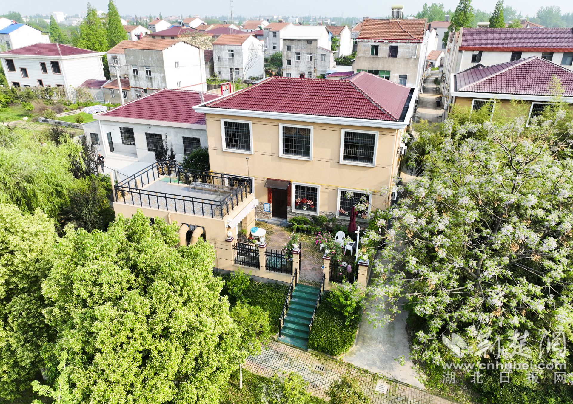 西王村村民王偉因地制宜，把房前屋后改造成別致小院，還開起了農(nóng)家樂。1.jpg.jpg